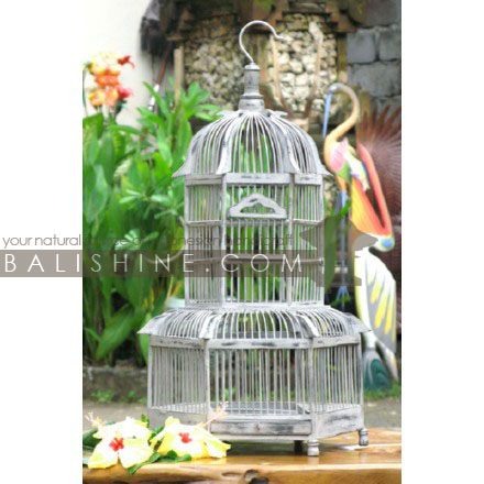 Balishine: Your natural source of indonesian handicraft presents in its Home Decor collection the Bird Cage:12BDG356510:This bird cage is a handicraft of Indonesia made from wood.  Same as picture