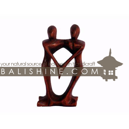 Balishine: Your natural source of indonesian handicraft presents in its Decor Accessories collection the Abstract Statue:12IMS375:This abstract statue is a handicraft of Bali made from suar wood. -