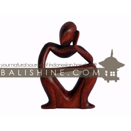 Balishine: Your natural source of indonesian handicraft presents in its Decor Accessories collection the Abstract Statue:12IMS377:This abstract statue is a handicraft of Bali made from suar wood. -