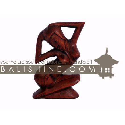 Balishine: Your natural source of indonesian handicraft presents in its Decor Accessories collection the Abstract Statue:12IMS390:This abstract statue is a handicraft of Bali made from suar wood. -