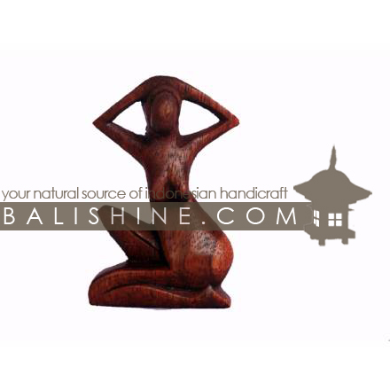 Balishine: Your natural source of indonesian handicraft presents in its Decor Accessories collection the Abstract Statue:12IMS391:This abstract statue is a handicraft of Bali made from suar wood. -