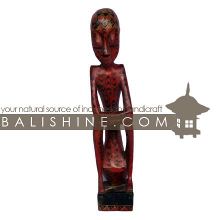 Balishine: Your natural source of indonesian handicraft presents in its Home Decor collection the Antik Statue :12CIK3401:This statue set  is produced in indonesia made from root wood.  