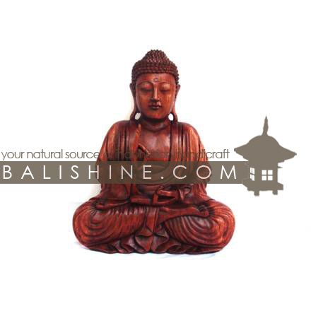 Balishine: Your natural source of indonesian handicraft presents in its Home Decor collection the Suar Wood Buddha Statue:12IMS349:This buddha statue is produced in Bali made from suar wood.  