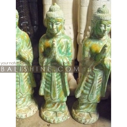 Balishine: Your natural source of indonesian handicraft presents in its Home Decor collection the Buddha Statue:12LJP36820:This statue is made from GRC (concrete mixed with fiber) and can be used indoor or outdoor.  lots of colors available.