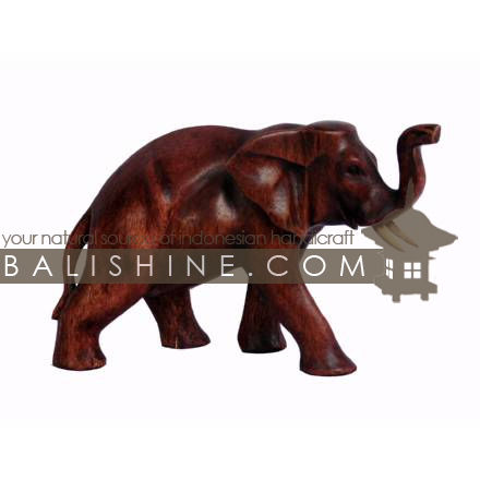 Balishine: Your natural source of indonesian handicraft presents in its Decor Accessories collection the Elephant Statue:12IMS3351:This elephant statue is a handicraft of Bali made from suar wood. -