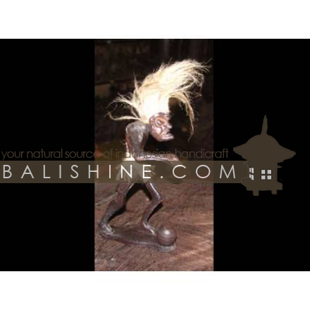 Balishine: Your natural source of indonesian handicraft presents in its Home Decor collection the Primitive Statue:12LEG35142:This primitive statue is produced in Bali made from suar wood.  