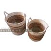 balishine This set of 2 baskets is made in Bali from mendong and water hyacinth grass.