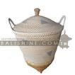 balishine This basket is made from natural rattan mixed with synthetic rattan.