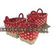 balishine This set of 3 squares baskets is produced in Indonesia made from seagrass.
