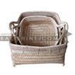 balishine This set of 3 basket is made from natural rattan mixed with bamboo.