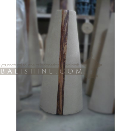 Balishine: Your natural source of indonesian handicraft presents in its Home Decor collection the Terracota Vase:12LJP55465:This vase is produced in Bali made from terracota with banana leaves and sand finishing.  Same as picture