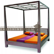 Balishine: Your natural source of indonesian handicraft presents in its Home Decor collection the Bed:114MNF305852:This bed is produced in indonesia, made from teak wood. (Mattress size 160X200CM)  This furniture is made from high quality teak wood grade A premium. Natural, chocolate or dark color.