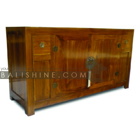 Balishine: Your natural source of indonesian handicraft presents in its Home Decor collection the Cabinet 2 Doors and 2 Drawers:114MNF275940:This cabinet is produced in indonesia, made from teak wood. It has 2 doors and 2 drawers.  This furniture is made from high quality teak wood grade A premium. Natural, chocolate or dark color.