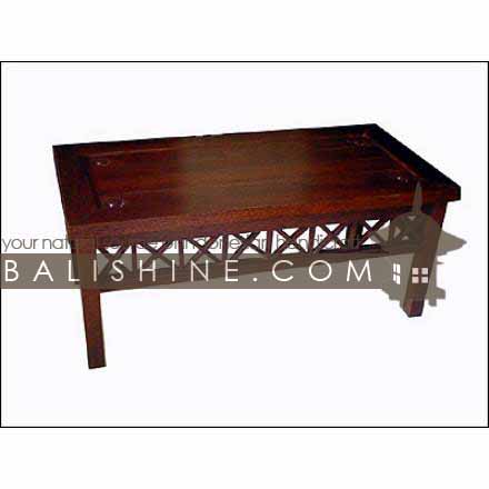 Balishine: Your natural source of indonesian handicraft presents in its Home Decor collection the Coffee Table:114GEN133956:This rectangular coffee table is produced in indonesia, made from teak wood.  Natural, chocolate or dark color