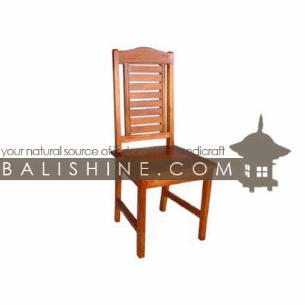Balishine: Your natural source of indonesian handicraft presents in its Home Decor collection the Dining Chair:114GEN663810:This dining chair is produced in indonesia, made from teak wood.  Natural, chocolate or dark color