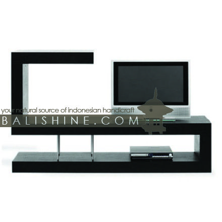 Balishine: Your natural source of indonesian handicraft presents in its Furniture collection the TV STAND:114MNF255971:This TV stand is produced in indonesia. made from teak wood and stainless. Natural. chocolate or dark color