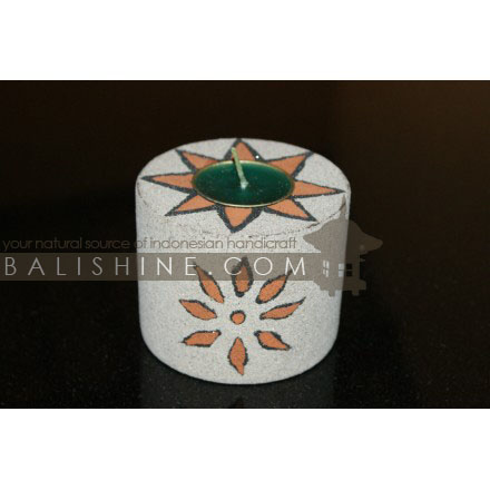 Balishine: Your natural source of indonesian handicraft presents in its Home Decor collection the Wooden Candle  :13DAI96296:This wooden candle is produced in Bali and made from albesia wood with colored sand finishing.  