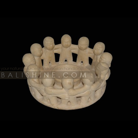 Balishine: Your natural source of indonesian handicraft presents in its Home Decor collection the Candle Holder:13LJP165498:This candle holder is a handicraft of Bali made from clay.  