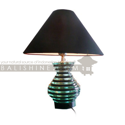Balishine: Your natural source of indonesian handicraft presents in its Home Decor collection the Lamp:13FIS155741:This lamp is produced in Bali made from glass. sold with electric system.  For electric fitting please contact us