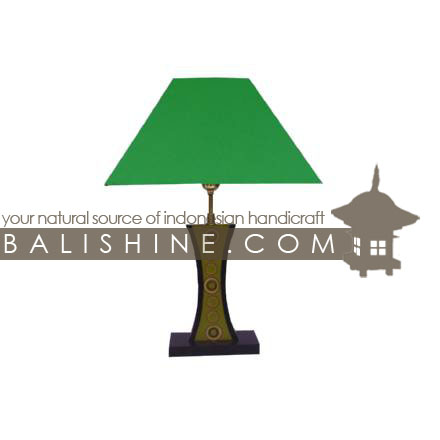 Balishine: Your natural source of indonesian handicraft presents in its Home Decor collection the Lamp:13NAL15773:This lamp is produced in Indonesia made from MDF wood with resin with an natural and parfumed tropical spice known as bamboo.  For electric fitting please contact us