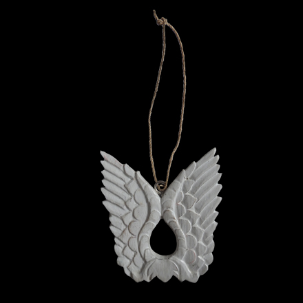 Balishine: Your natural source of indonesian handicraft presents in its Home Decor collection the Hanging Wooden Angel Wings Small:17NIR508686:When it comes to decorating your home, sometimes it?s better to just hang it! A stylish way to do so, this hanging wings adds an angelic touch to your interior.  We are Showing them in White color. If you want a different color leave us a message in the order from to what color you want.