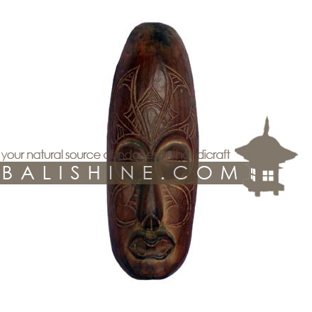 Balishine: Your natural source of indonesian handicraft presents in its Home Decor collection the Mask:17MUL472522:This mask is a handicraft of Bali made from albesia wood.  