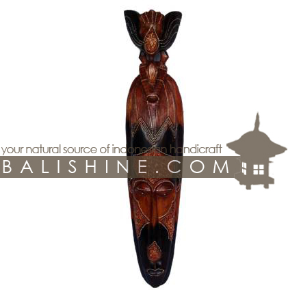 Balishine: Your natural source of indonesian handicraft presents in its Home Decor collection the Mask Bird:17MUL472527:This bird mask is a handicraft of Bali made from albesia wood.  