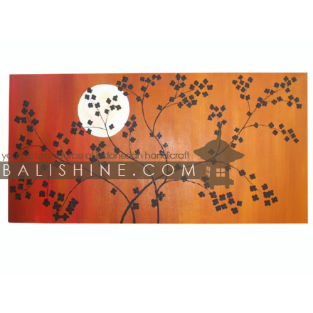 Balishine: Your natural source of indonesian handicraft presents in its Home Decor collection the Painting:17SPS495270:This painting is produced in Bali by artists coming from the Bali art school and from the art village of Ubud. We produced our own canvas to have the highest quality and also import our acrylic colors from germany.  It is made from acrylic-painting on a canvas.