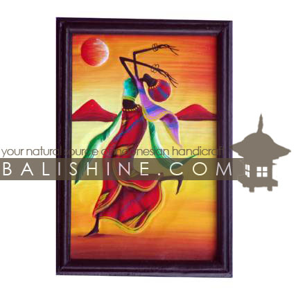 Balishine: Your natural source of indonesian handicraft presents in its Home Decor collection the Painting with Frame:17TRS491836:This carving painting with frame is a handicraft of Bali made from MDF wood and oil painting.  Same as picture