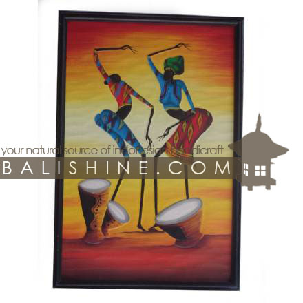 Balishine: Your natural source of indonesian handicraft presents in its Home Decor collection the Painting with Frame:17TRS492226:This carving painting with frame is a handicraft of Bali made from MDF wood and oil painting.  Same as picture