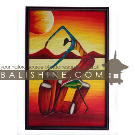 Balishine: Your natural source of indonesian handicraft presents in its Home Decor collection the Painting with Frame:17TRS492241:This carving painting with frame is a handicraft of Bali made from MDF wood and oil painting.  Same as picture