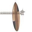 balishine This decorative surf board is made from jempinis wood with hairbrush color finishing.