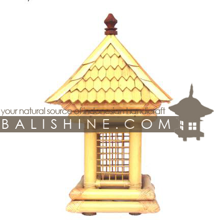 Balishine: Your natural source of indonesian handicraft presents in its Garden Lamps collection the Garden Temple Lamp:28PUT2304:This Bamboo temple garden light with carving is a handicraft of Bali. made from rattan and Kamper wood  a type of hard forest wood. SOLD WITHOUT ELECTRIC SYSTEM