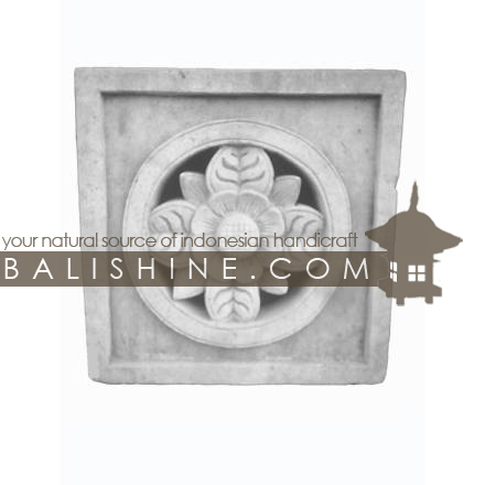 Balishine: Your natural source of indonesian handicraft presents in its Stone frames collection the STONE FRAME:211BIB3650:This stone frame is produced in Indonesia. made from lime stone. white color