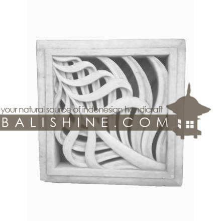 Balishine: Your natural source of indonesian handicraft presents in its Stone frames collection the STONE FRAME:211BIB3656:This stone frame is produced in Indonesia. made from lime stone. white color