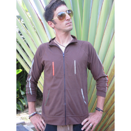 Balishine: Your natural source of indonesian handicraft presents in its Ready to wear collection the Jacket rubik's:747MYO756626:Jersey jacket for men  brown jersey