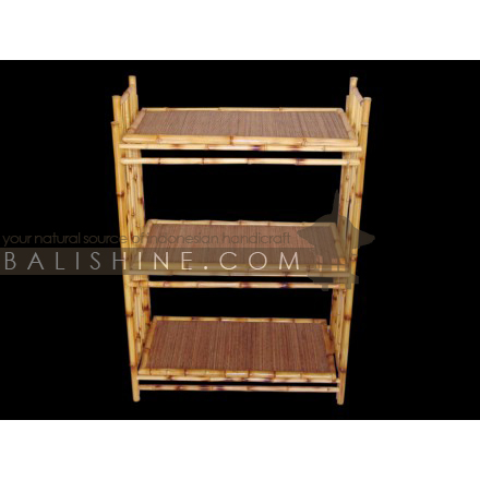 Balishine: Your natural source of indonesian handicraft presents in its Display collection the DISPLAY:319AXE5910:This bamboo display is produced in Indonesia and made from natural bamboo with coconut lidi finishing. Same as picture