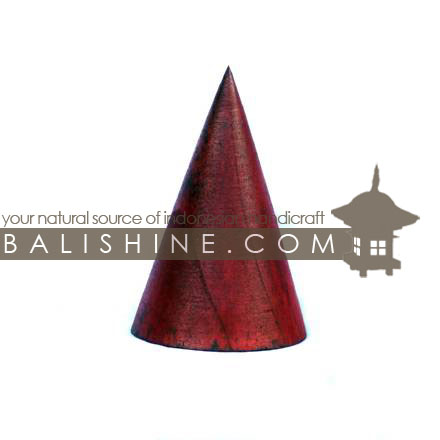 Balishine: Your natural source of indonesian handicraft presents in its Holders collection the Bracelets Holder:39PLA2361:This cone bracelets holder is produced in Bali made from Jempinis wood. The colors available are Black. Brown. Dark Brown or Red.