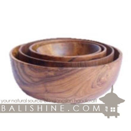 Balishine: Your natural source of indonesian handicraft presents in its Tableware collection the Bowl:624WAS7128:This bowl is produced in Bali made from natural old teak wood with coconut oil finishing.  