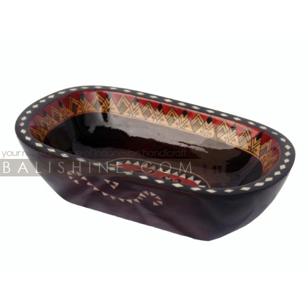 Balishine: Your natural source of indonesian handicraft presents in its Bowls collection the Bowl Lombok:624KET5554:This bowl is a handicraft of Lombok made from mahogany wood. Same as picture