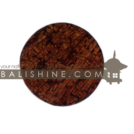 Balishine: Your natural source of indonesian handicraft presents in its Tableware collection the Coaster:631DIV1198:This round coaster is  produced in Bali this handicraft is made from resin with a tropical wood and cinamon.  