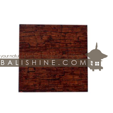 Balishine: Your natural source of indonesian handicraft presents in its Coasters collection the Coaster:631DIV1205:This square coaster is  produced in Bali this handicraft is made from resin with an natural and parfumed tropical wood known as cinamon. -