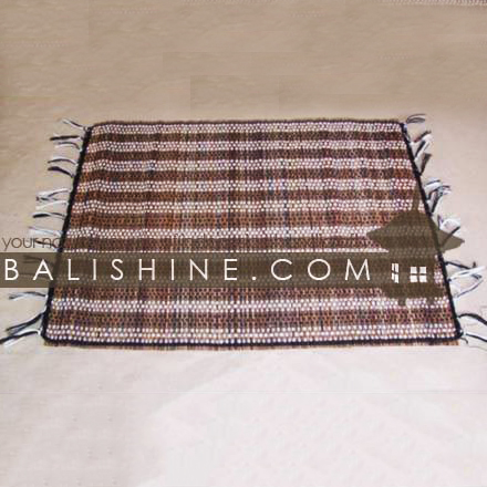 Balishine: Your natural source of indonesian handicraft presents in its Placemats collection the PLACEMATS:628JAS2960:This rectangular placemate is  produced in Bali this handicraft is made from coconut root. Natural color