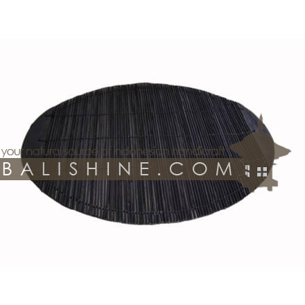 Balishine: Your natural source of indonesian handicraft presents in its Tableware collection the Placemats:628JAS2943:This placemate is  produced in Bali this handicraft is made from bamboo.  Black color