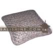 balishine This square pillow is produced in Bali it's an handmade water hyacinth with kapok inside.
