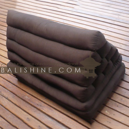 Balishine: Your natural source of indonesian handicraft presents in its Pouf Stools collection the Cushion Pyramide:541MKN5240:This pyramid sofa is unfolded and become a mattress 1 place. produced in Bali it's a handmade textile with kapok inside. 50% coton and 50% polyester. Color as photo.