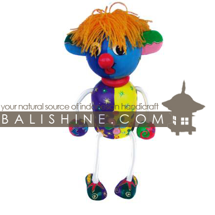 Balishine: Your natural source of indonesian handicraft presents in its Various collection the Funny Handicraft:415BAL7588:This funny handicraft is produced in Bali made from albesia wood with white synthetic string.  Full color