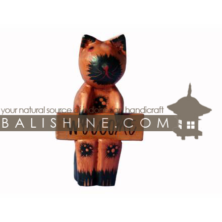 Balishine: Your natural source of indonesian handicraft presents in its Various collection the Funny Handicraft:415TOS7657:This handicraft is produced in Bali made from albesia wood.  Full color