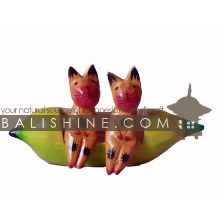 Balishine: Your natural source of indonesian handicraft presents in its Various collection the Funny Handicraft:415TOS7664:This handicraft is produced in Bali made from albesia wood.  Full color