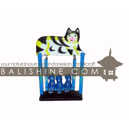 Balishine: Your natural source of indonesian handicraft presents in its Various collection the Funny Handicraft:415TOS7680:This handicraft is produced in Bali made from albesia wood.  Full color